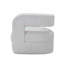 Fauteuil d'appoint en sherpa blanc