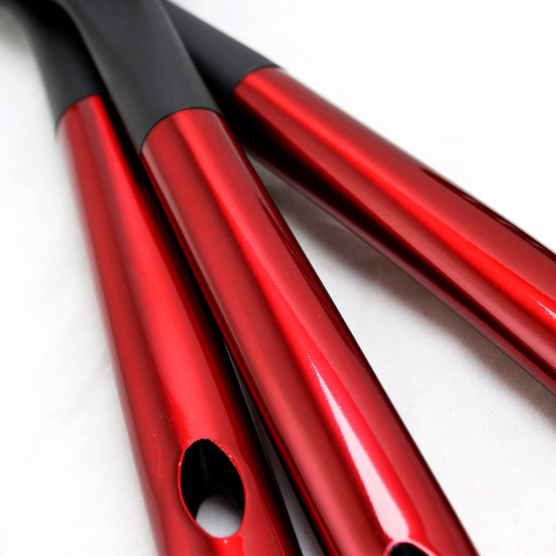 Ensemble d’ustensiles de cuisine 6 pièces gibson, Noir / Rouge