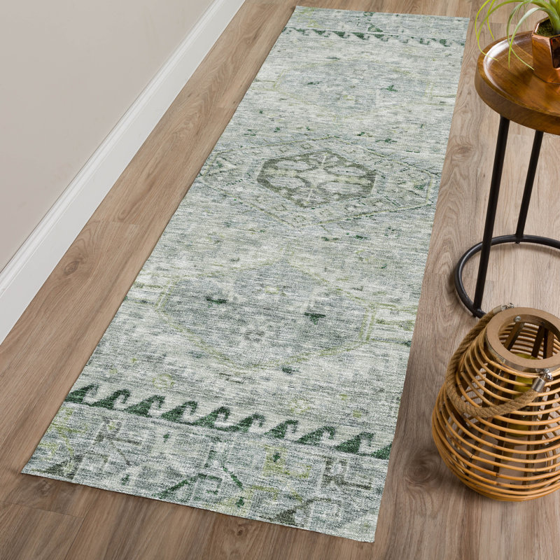 Machine Washable Indoor/Outdoor Jadiel ACN2357 Traditional Rug, Runner 2'3" x 7'6"