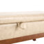 Banc rembourré en similicuir avec 4 pieds-604296617