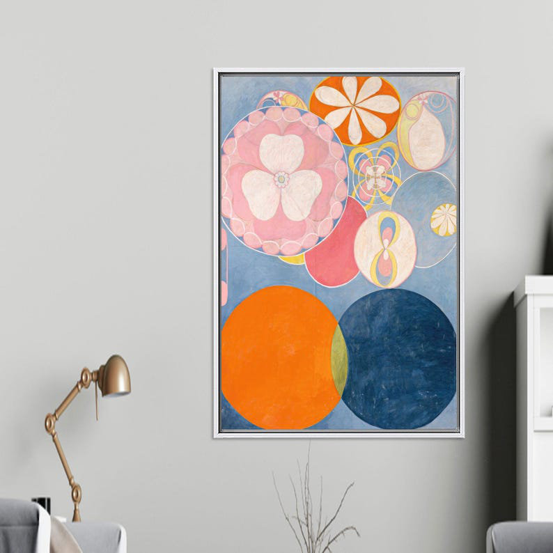 Hilma af Klint Reproduction Art Canvas for Home Decoration - Boho Minimalist Poster Ideal Gift