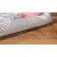Tapis oriental ivoire / bleu en coton touffeté à la main Cyrrilagnin-806764419