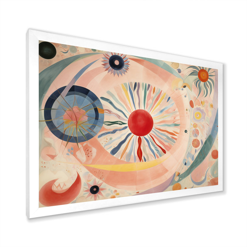 Cosmic Renaissance, illustration spirituelle rétro - reproductions d'art encadrées, H 12 po x l 20 po x P 1 po