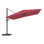 Parasol carré en porte-à-faux 10 pi en rouge (sans base de parasol)
