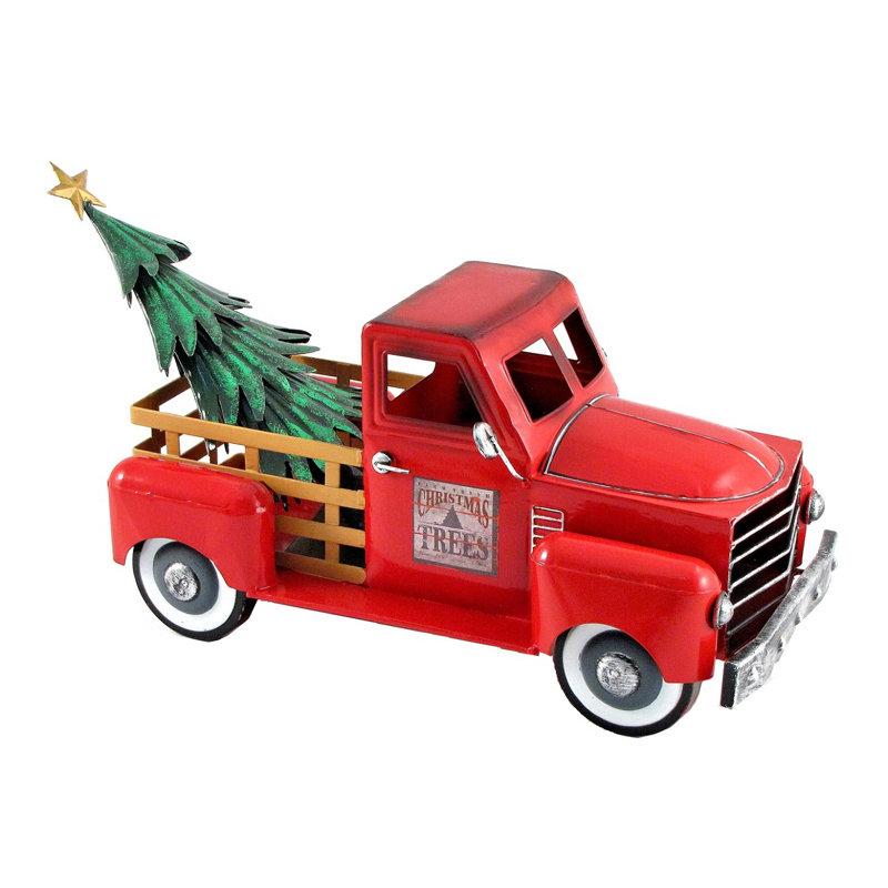 The Holiday Aisle® Small Truck with Christmas Tree | Wayfair