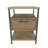 Alba Iron Nightstand in Oud Oak/Black