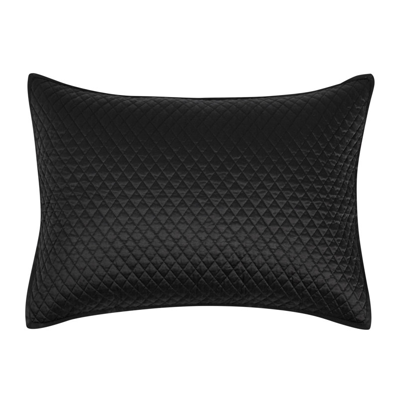 Winthrop Sateen Sham Set, Standard, Black