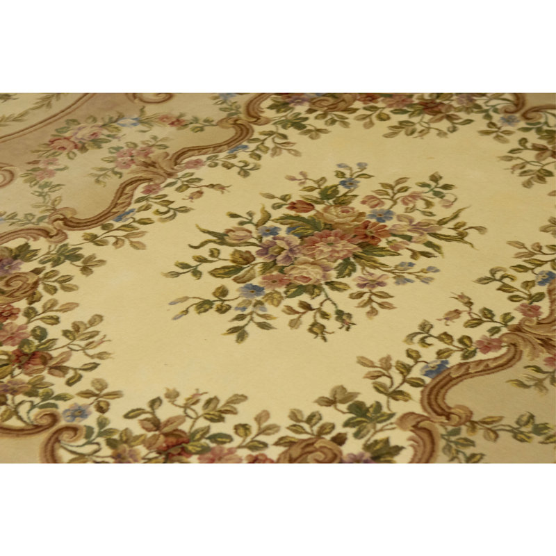 Handmade Silk and Wool Oriental Area Rug