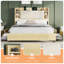 Base de lit tapissier 47,2 po avec 4 tiroirs de rangement, érable 47,2 po-537421185-537421190