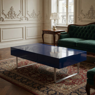 Table basse 52,4 po x 26,8 po x 15,6 po - bleu ultrabrillant