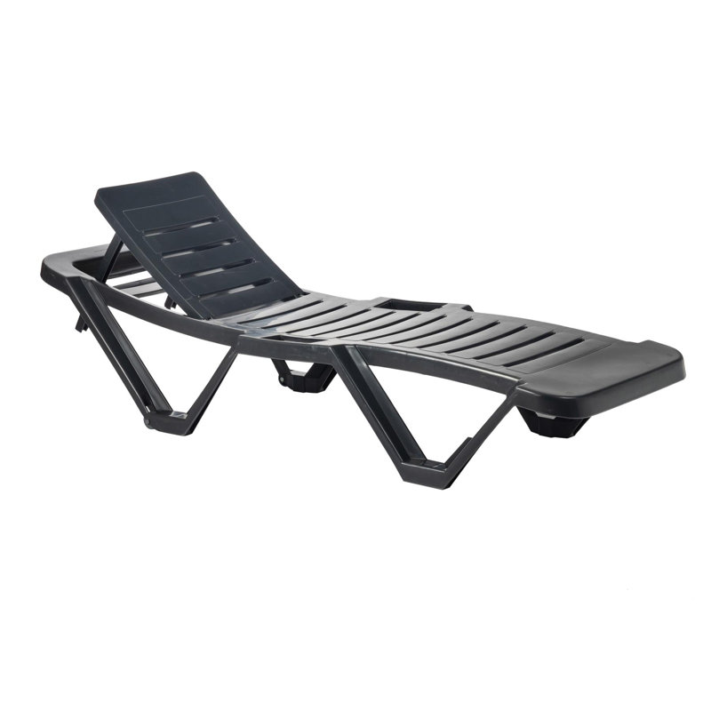 188cm Long Reclining Single Chaise, Grey