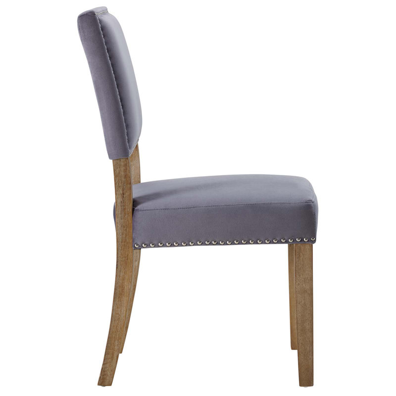 Chaise de salle à manger en bois Modway, gris, 4