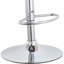 Tabouret de bar contemporain pivotant réglable avec siège et dossier rembourrés, noir