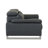 Dark Gray Genuine Leather Chair with Adjustable Headrest-1633540641
