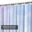 Rideau de douche rose clair et bleu avec 12 crochets-1516146139