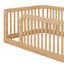 Structure de lit en bois avec clôture-1840425936