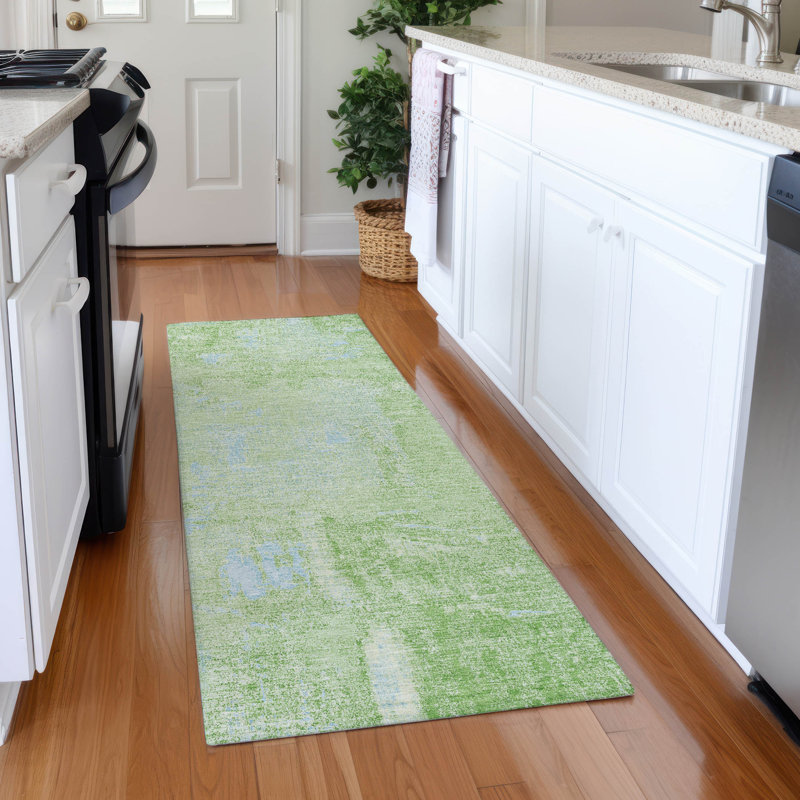Premium Machine Washable Natoma AMF989 Abstract Rug, Runner 2'3" x 7'6"