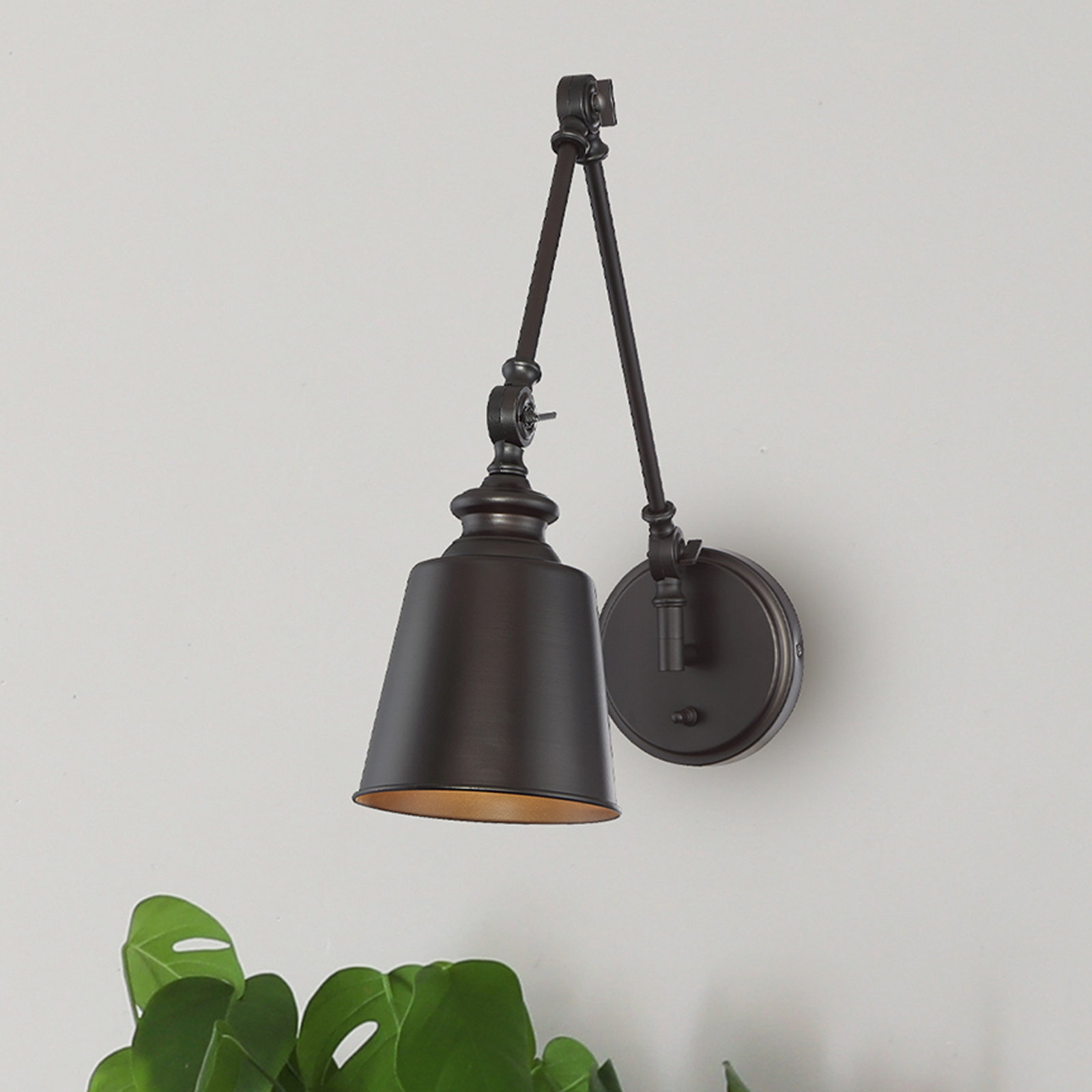 Richwood 2 Light Steel Dimmable Wall Sconces, Oil Rubbed Bronze