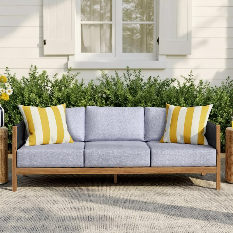 Cylena 80'' Wide Patio Sofa with Cushions
