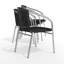 Chaise empilable en aluminium et rotin pour restaurant Arthor-69023667