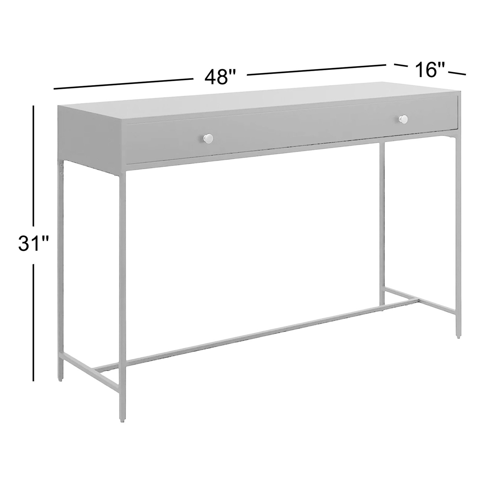 Springer 48'' Console Table, Blue