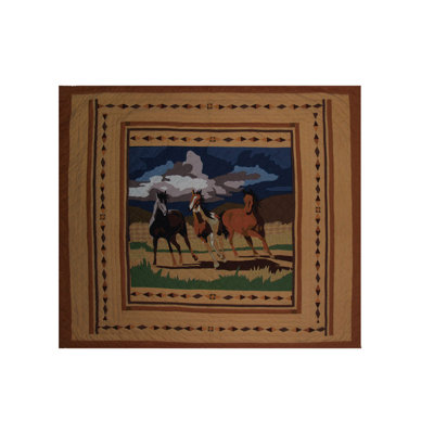 Wild Horses Rustic Cotton Quilt