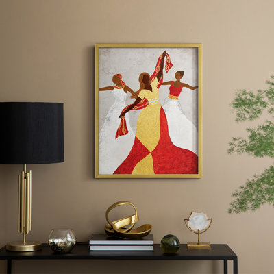 Golden Celebration Framed Print - Solid Wood