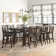 Schoenberg 11 Piece Counter Height Extendable Solid Wood Dining Set
