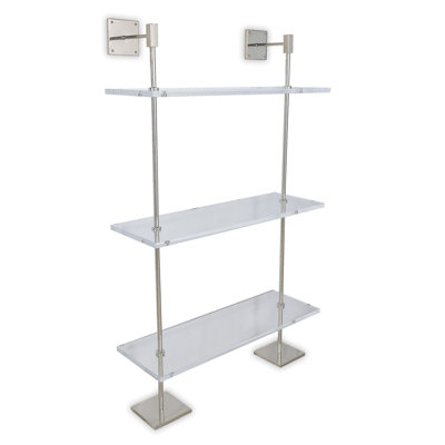 Marias 3-Tier Shelf Lucite 36"W