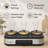 Triple Slow Cooker and Food Warmer with 3 Ceramic Pots, 3 Temperature Settings, Glass Lids and Spoons