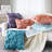 3D Floral Decorative Velvet Polyester Fiber Fill Indoor Throw Pillow Cover Set (Set Of 2)-117331203-117331202