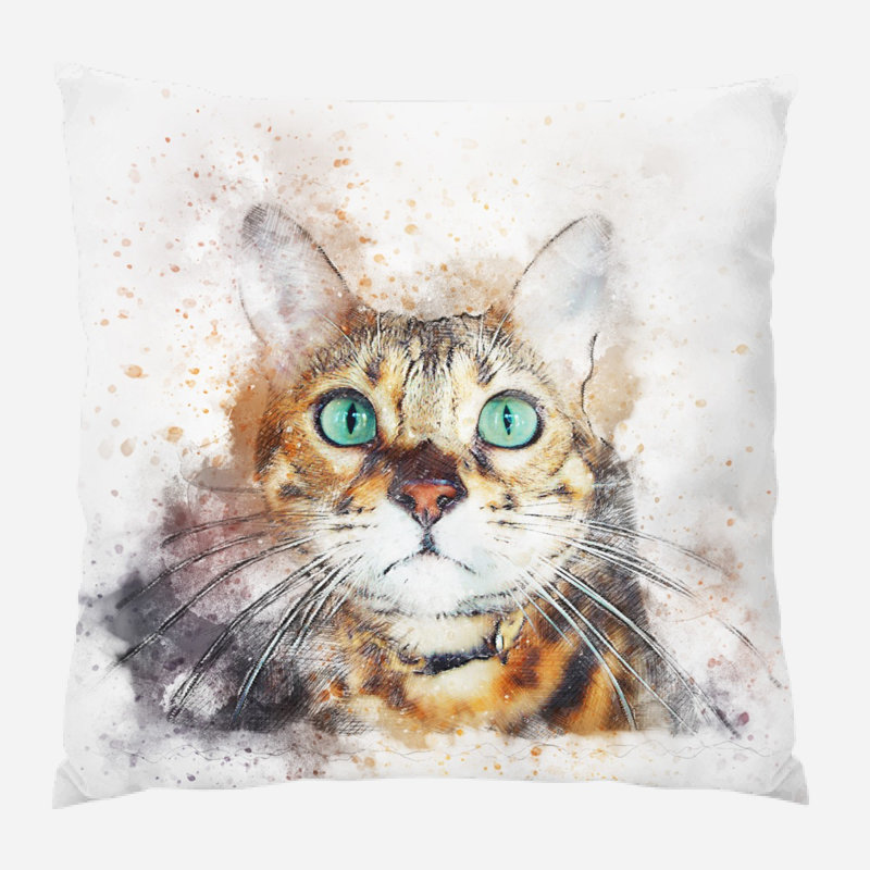 Coussin pour chat Drolet, Microsuède, Intérieur