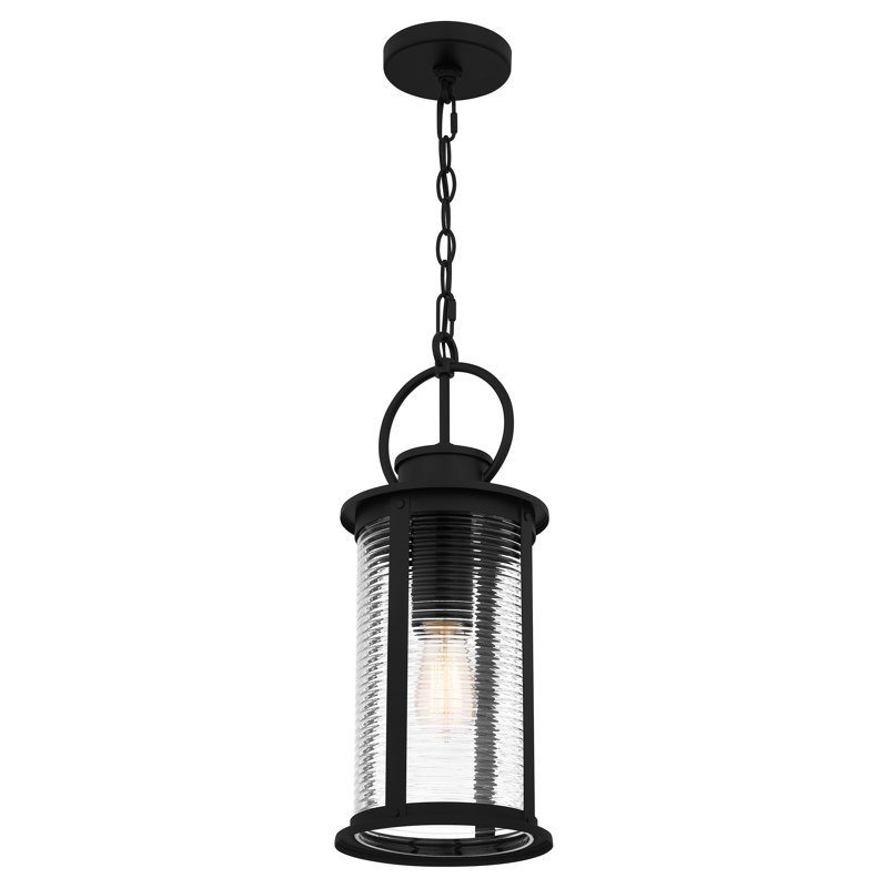 Abdelmalek 1-Light Matte Black Mini Pendant Light