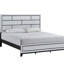 Grand lit Glasgow G04390A-QB (matelas non inclus), blanc