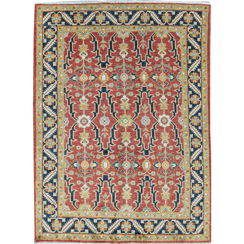 Tapis rouge noué à la main de haute qualité