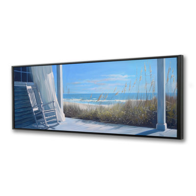 The Chair - Gray Framed Canvas Art for Home Decor