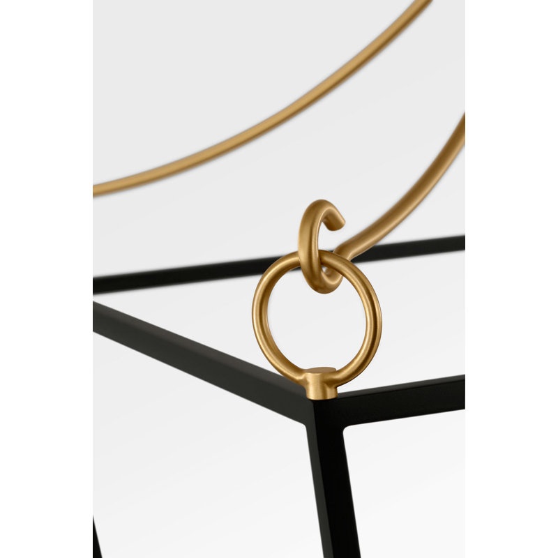 Lanterne Carlyle, 93" H x 17.63" W  x 17.63" D, Midnight Black, 4