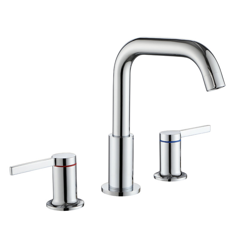 Widespread 2-handle Bathroom Faucet, Chrome