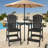 Outdoor Tall Adirondack Chairs With Connecting Tray-443604956