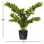 Buisson artificiel zamifolia zen vert en pot-20583942