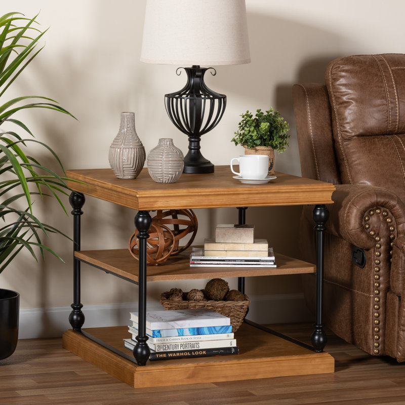 Koryun End Table, Oak Brown