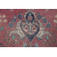 Tapis rose en laine noué à la main de conception unique 1960S 9 pi 5 po x 12 pi 6 po Hunter-James