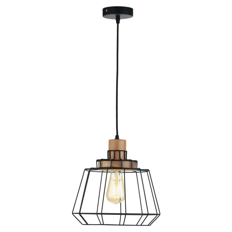 Strickland 1 - Light Geometric Pendant, Black