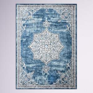 Weingartner Abstract Blue/Gray Area Rug