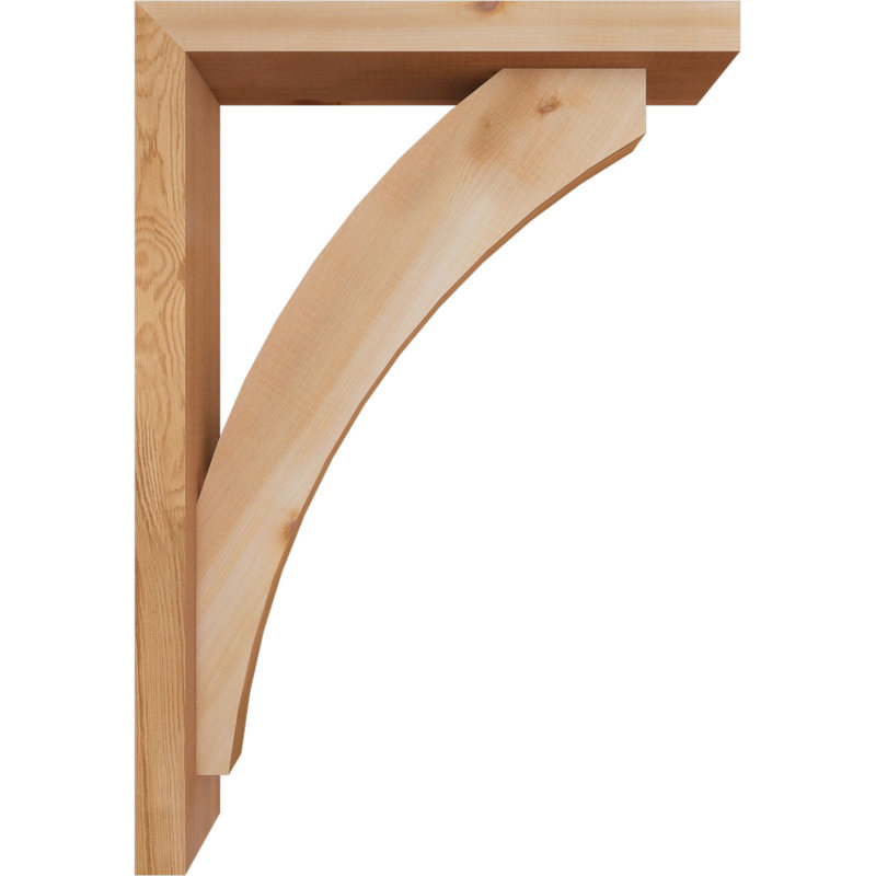 Support de bloc Thorton avec entretoise décalée, 26 x 18, Cèdre rouge occidental de l 3 1/2 po (lisse)