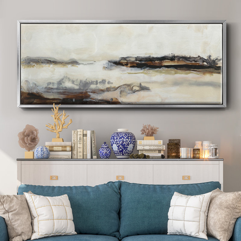 Joyful Horizon II - toile encadrée, H 20 po x l 50 po
