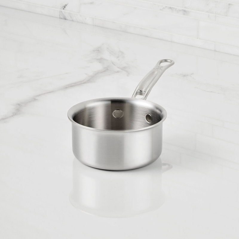 Probond® Luxe 0.75-qt. Polished Professional Clad Stainless Steel Butter Warmer