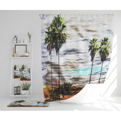 Neilan Polyester Shower Curtain Set