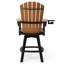 Fauteuil bar pivotant Kevin Adirondack, noir-130679232-130679239