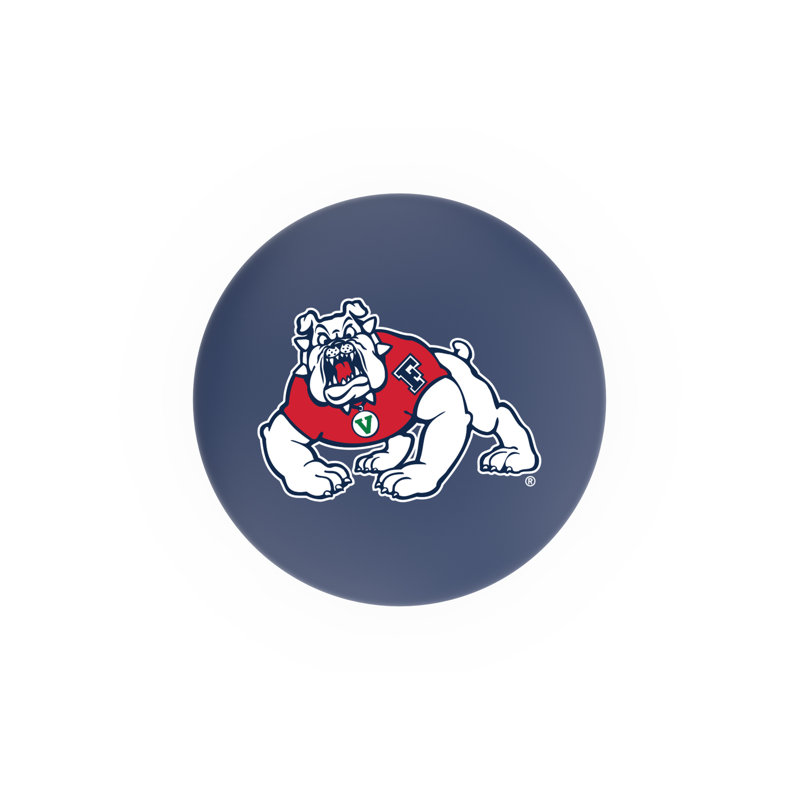 NCAA 30" Swivel Bar Stool, Chrome, Fresno State University